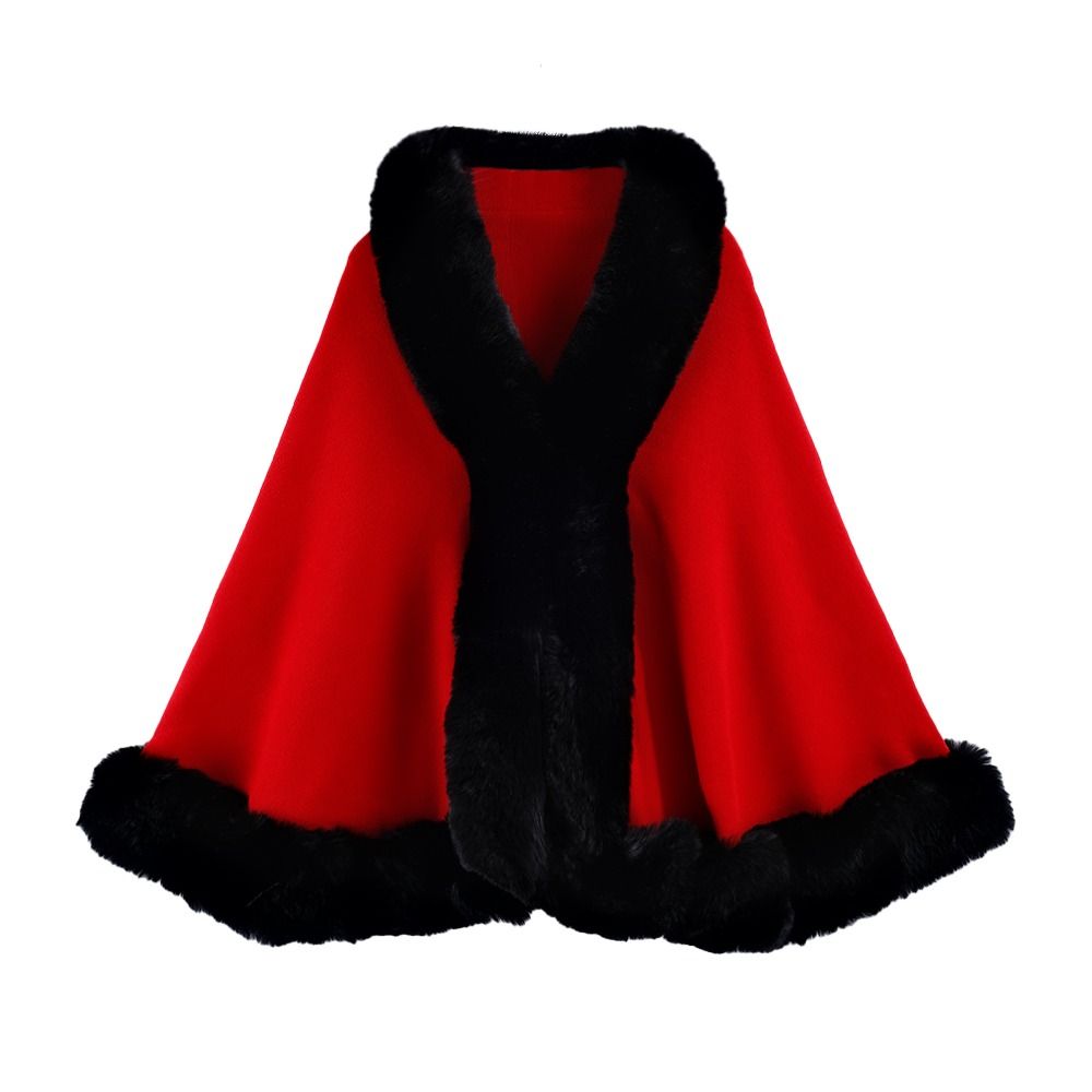 Femmes hiver chaud châle épaissir manteau Cardigan Cape Cape extérieure