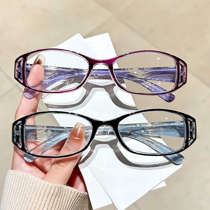 Lunettes de lecture élégantes pour femmes, ultralégères, PC, Anti-lumière bleue, petite monture carrée, presbytie, avec + 1.0 + 1.5 + 2.0 + 2.5... + 4.0