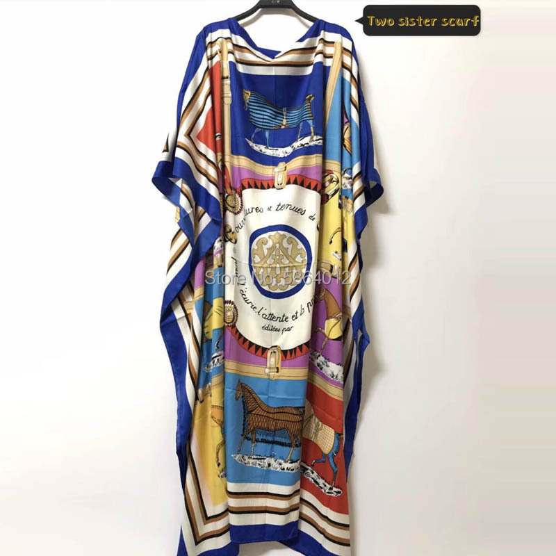 Afrique mode blogueur recommande populaire imprimé soie caftan Maxi robes ample été plage bohème caftan longue robe pour dame