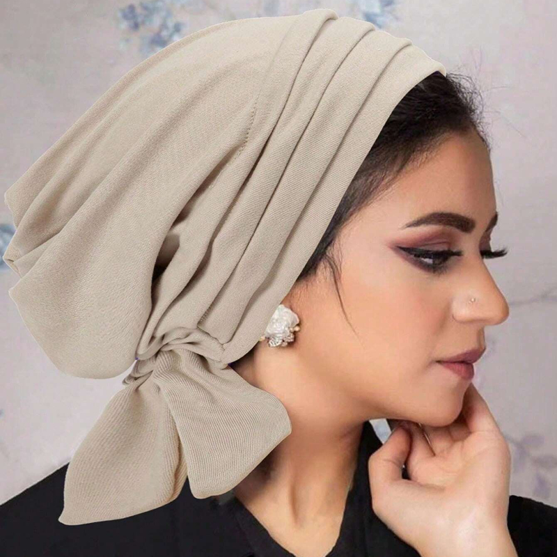 1pc femmes musulmanes Hiab Turban foulard enveloppement chapeau perte de cheveux couvre-tête bonnets Bonnet Turban Bandanas chimio casquette