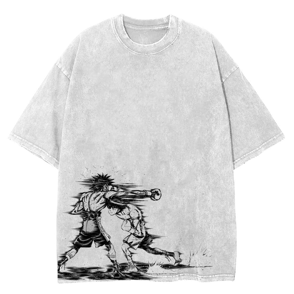 Hommes femmes Hajime No Ippo Anime T-shirt Kamogawa boxe gymnase Makunouchi Takamura KGB graphique T-shirt mâle lavé coton t-shirts