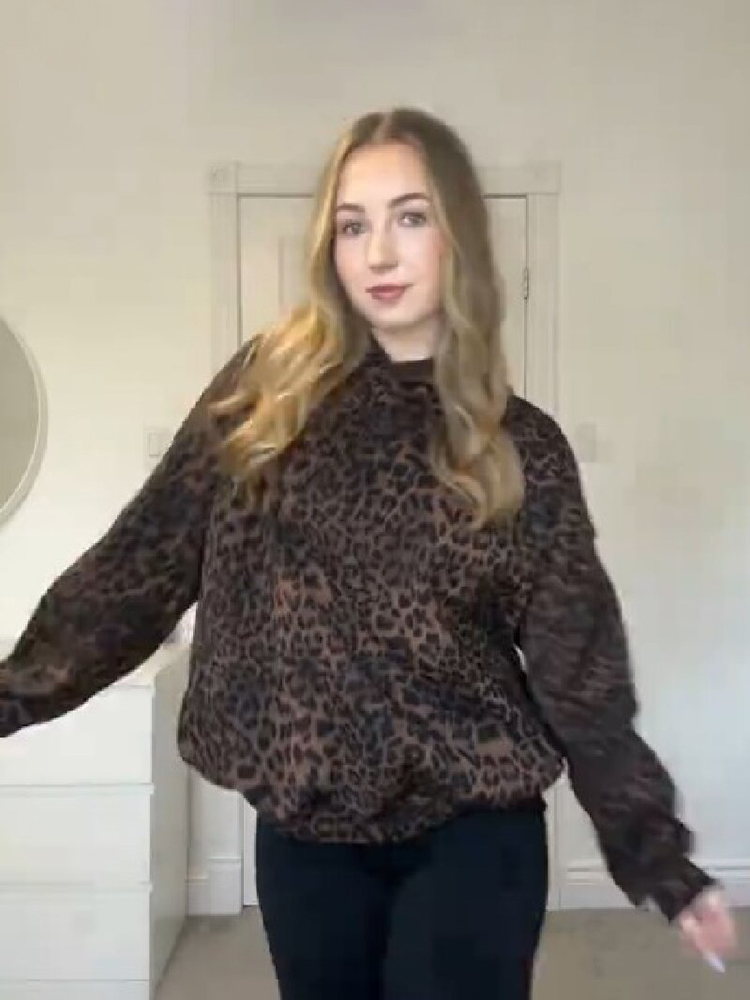Sweat à capuche élégant et chic à motif léopard, pull décontracté vintage et tendance pour femmes, tenue de rue décontractée et à la mode pour l'automne.