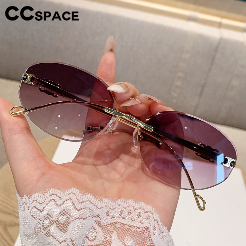 Lunettes de soleil ovales élégantes pour hommes et femmes, monture métallique, rondes, marques de luxe originales