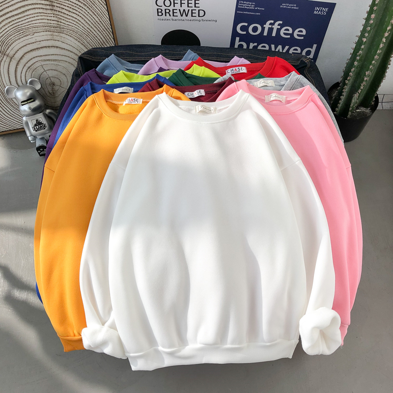 Sweat-shirt à capuche pour femme, couleur unie, basique, chaud, polaire, doux, respirant, col rond, décontracté, surdimensionné, vêtements féminins, hiver 2026