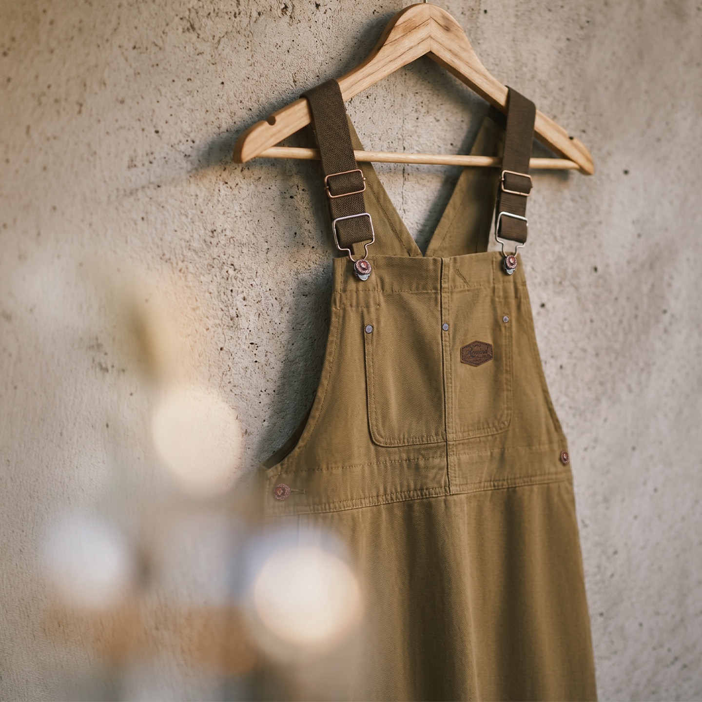 Robe Salopette Américaine Rétro en Coton Marron Kaki pour Femme Maden, Coupe Droite Ample Décontractée Quotidienne d'Été