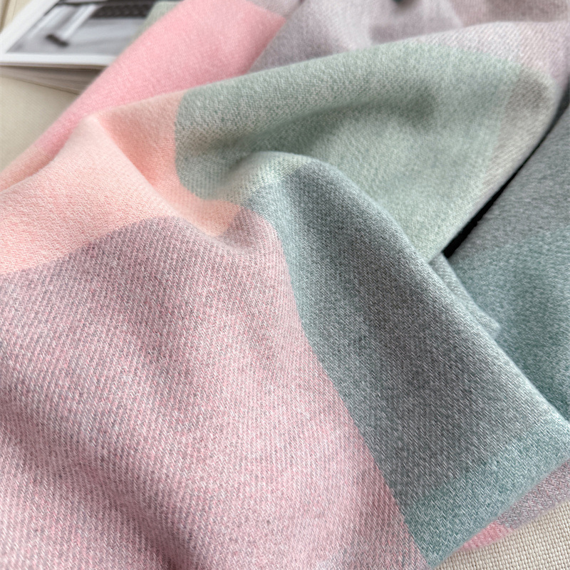 Châle chaud femmes écharpe de luxe cachemire hiver couverture enveloppes décontracté Plaid imprimé Pashmina Bufanda voyage Poncho étoles Echarpe