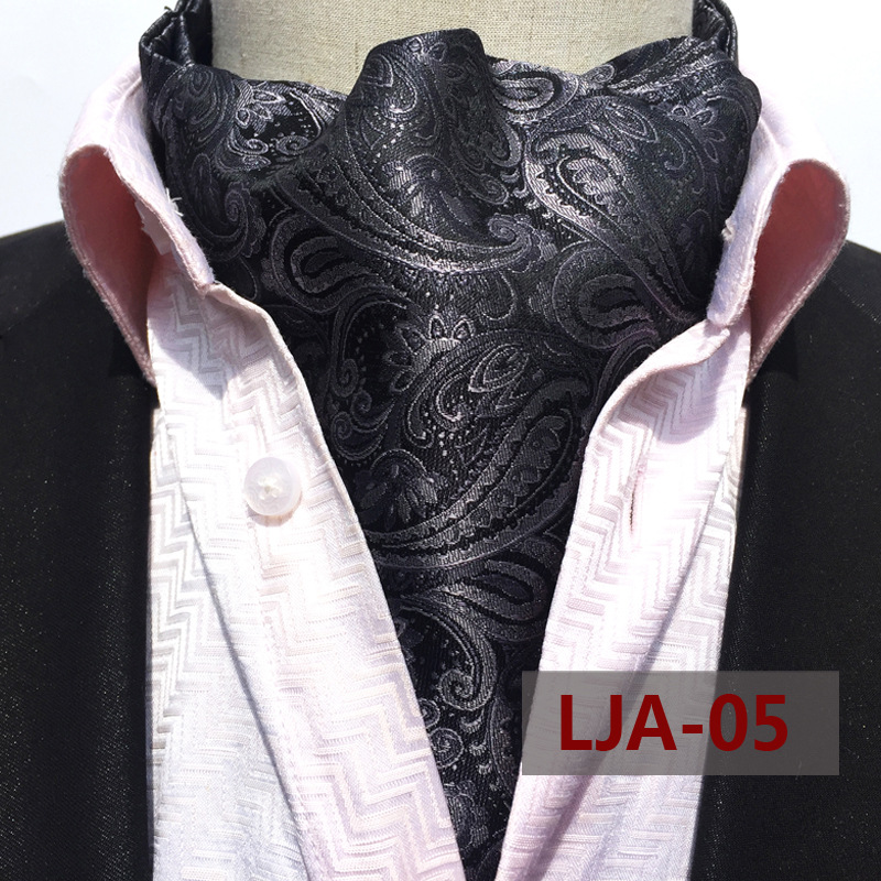 DANKEYISI haute qualité mode luxe soie impression hommes écharpe à pois foulards costume angleterre Jacquard homme affaires écharpe