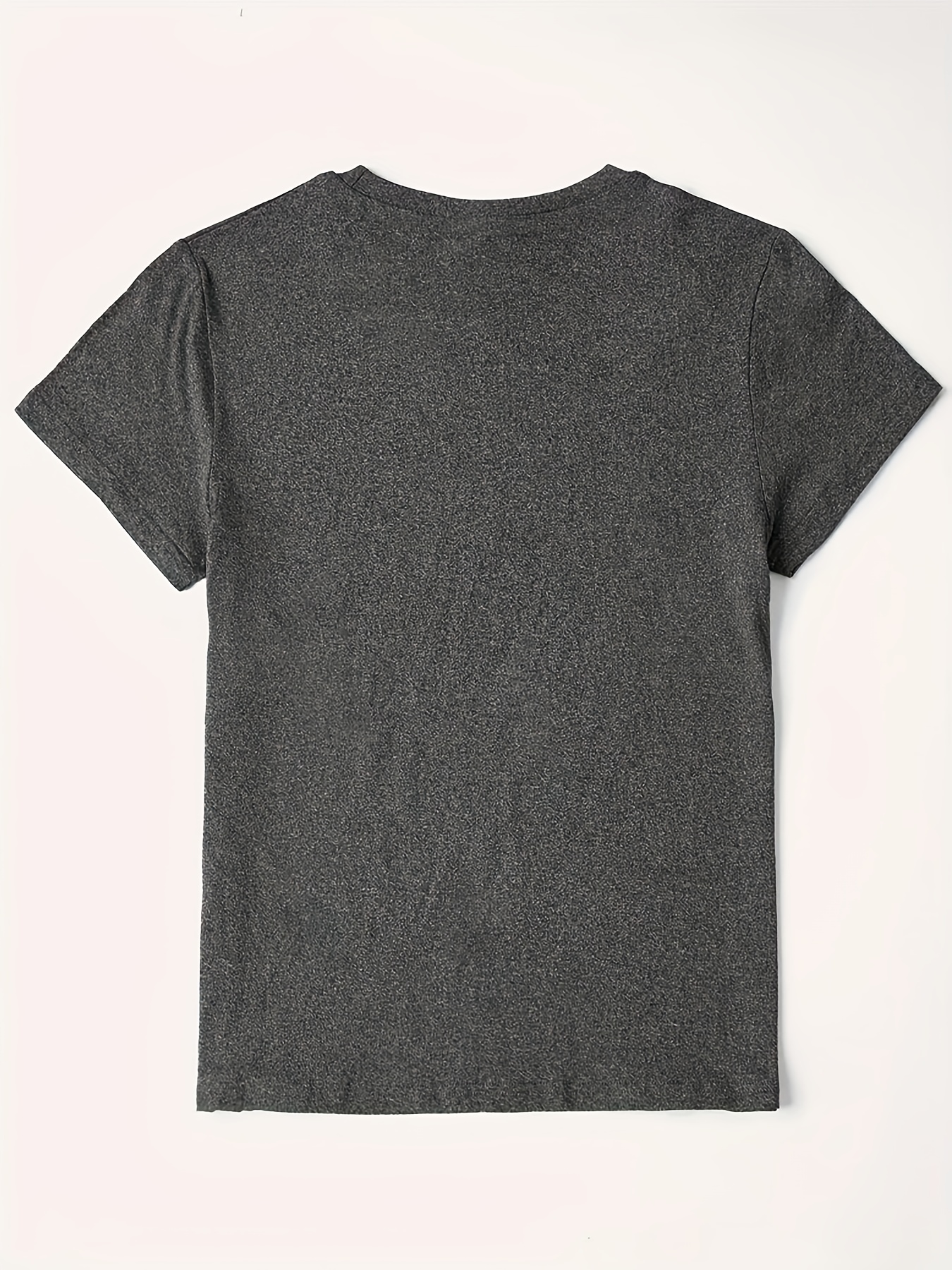 T-shirt pour femme Floral Books - Motif Boho, haut décontracté gris foncé