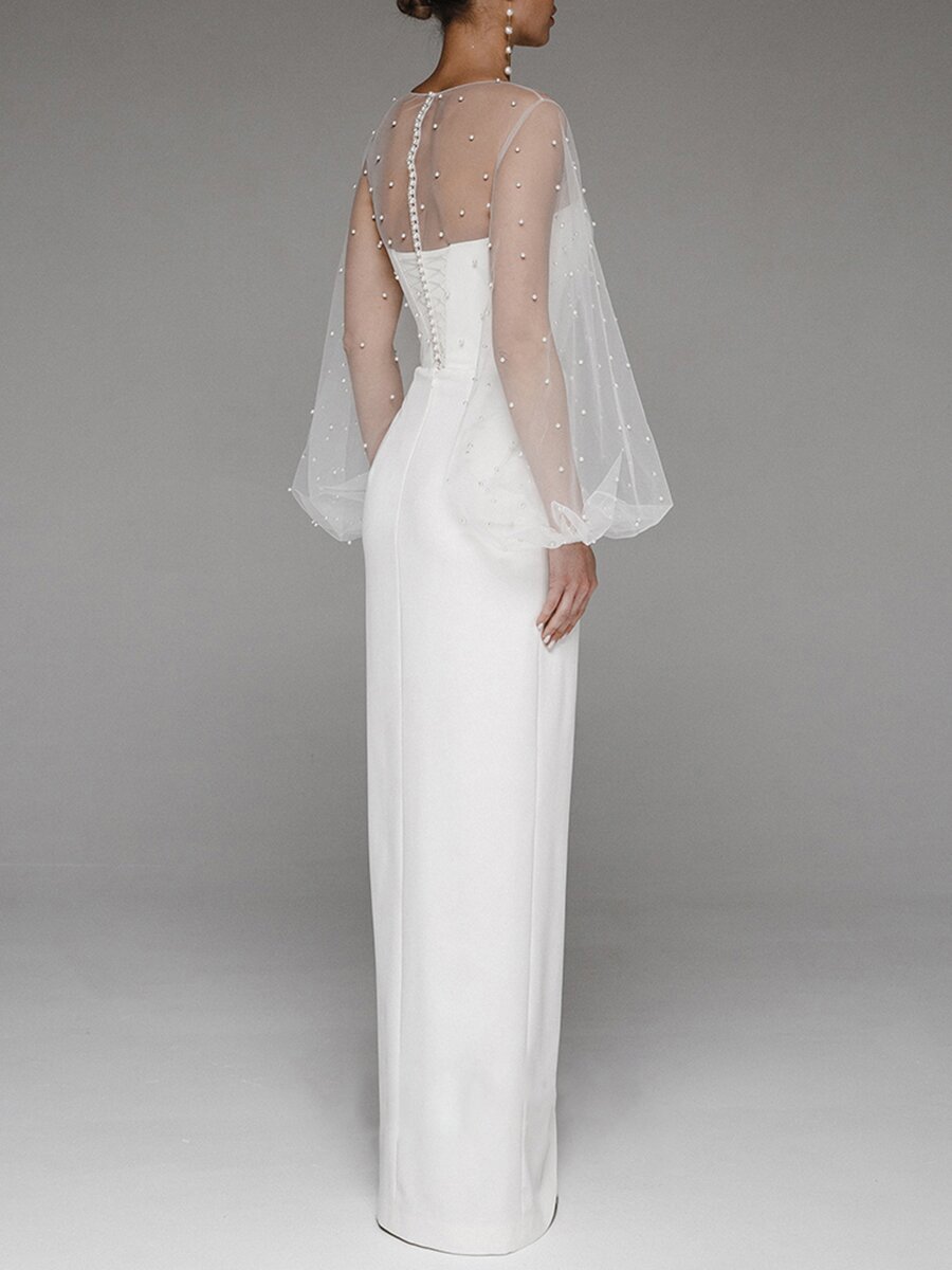 Robes de mariée sexy pour femmes décontracté col rond solide robe longue ample printemps et été musulman Drsss femmes robe de soirée robes