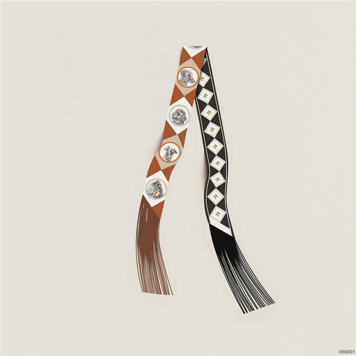 Écharpe longue de style coréen pour femmes, avec franges décoratives, écharpe à nouer autour du cou, accessoire pour cheveux, petit ruban, tendance de la mode du printemps