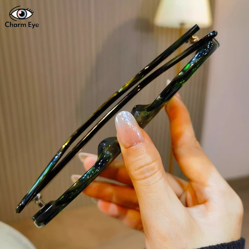 Lunettes de soleil carrées haut de gamme pour femmes et hommes, rétro, polyvalentes, résistantes aux UV, à grande monture, personnalisées en acétate