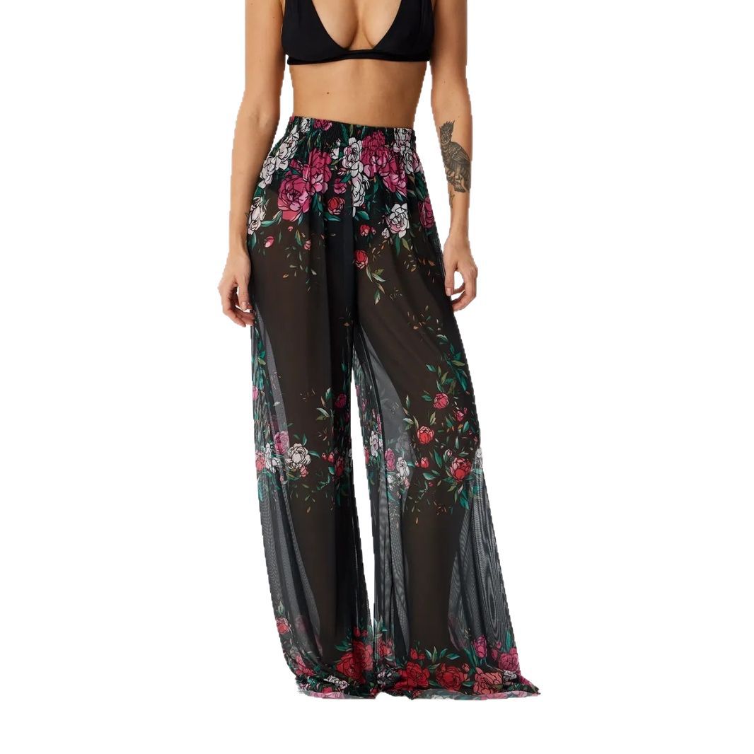 Jupe-pantalon de plage à jambes larges pour femmes, léger, séchage rapide, respirant, Protection solaire SPF, décontracté, coupe ample, vêtements de plage de vacances, été