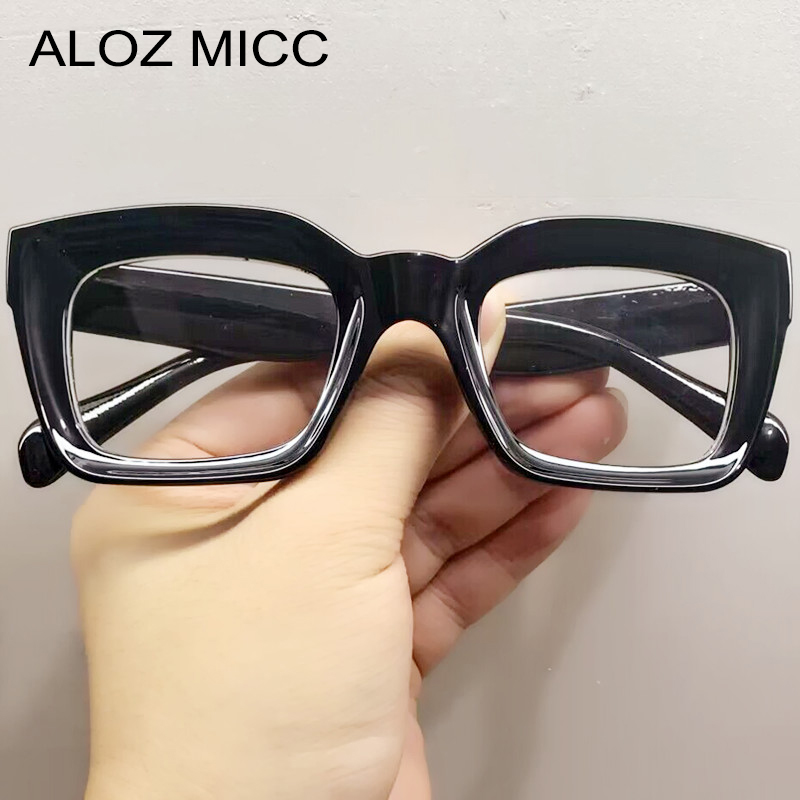 Lunettes carrées noires nouvelles femmes hommes rétro clair lentille lunettes ultralégères acétate optique transparente lunettes montures lunettes
