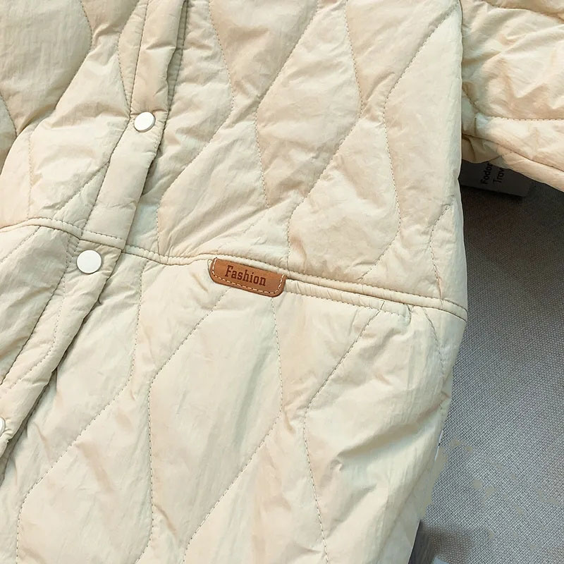 Parka grande taille 4XL pour femmes, vêtements d'extérieur, automne-hiver, manteau léger et fin, mode coréenne, veste rembourrée en coton, 2025