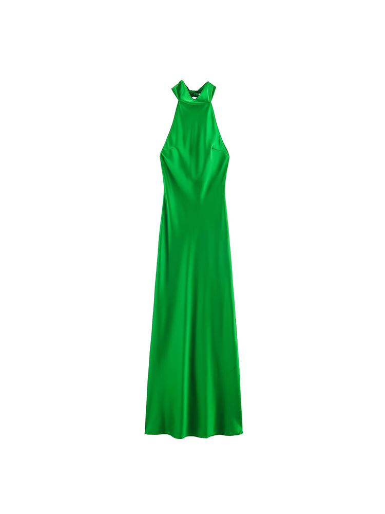 Robe longue dos nu pour femme avec nœud papillon, taille cintrée, élégante et ajustée, idéale pour les vacances, les soirées décontractées et la mode estivale