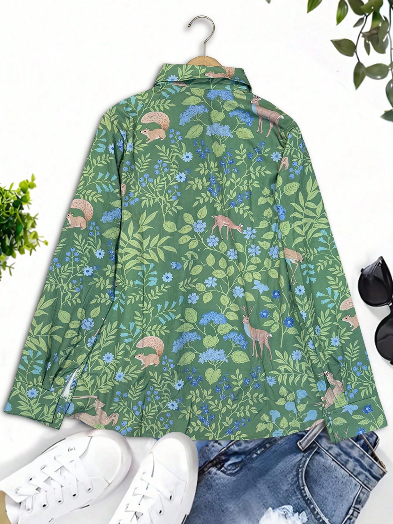 Chemise à manches longues pour femmes, style vacances ethnique occidental imprimé, mode sexy, décontractée, slim