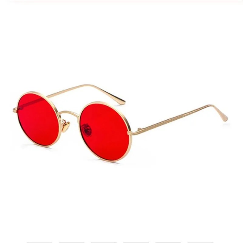 Nouvelles Lunettes de Soleil Rondes Classiques Tendance pour Hommes et Femmes, Style Vintage, Conduite en Extérieur, Design de Luxe, Monture Métallique