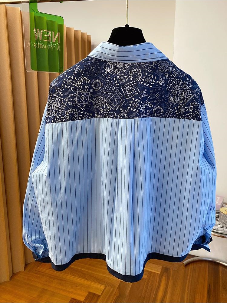 Chemise rayée à manches longues pour femmes, Design Chic, chemises amples rétro décontractées, polyvalentes, à la mode, nouvelle collection printemps automne