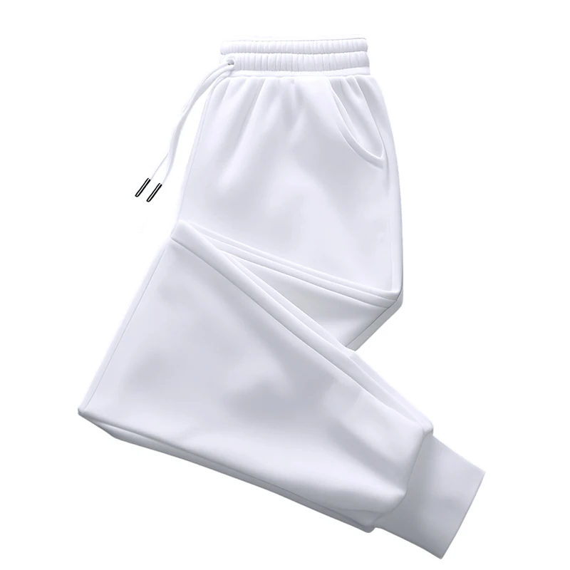 Hommes pantalons de survêtement de haute qualité cordon couleur unie pantalons de survêtement toutes saisons maison en plein air pantalon de Sport décontracté 2025 vêtements pour hommes
