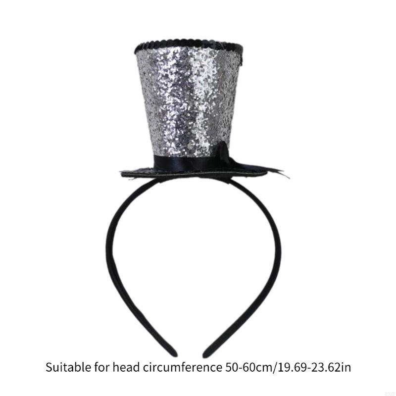 49mf voile haut chapeau fascinateurs Hair Hoop Tea Hat pour filles enfants vintage Pillbox Hat à thé Fascinateurs