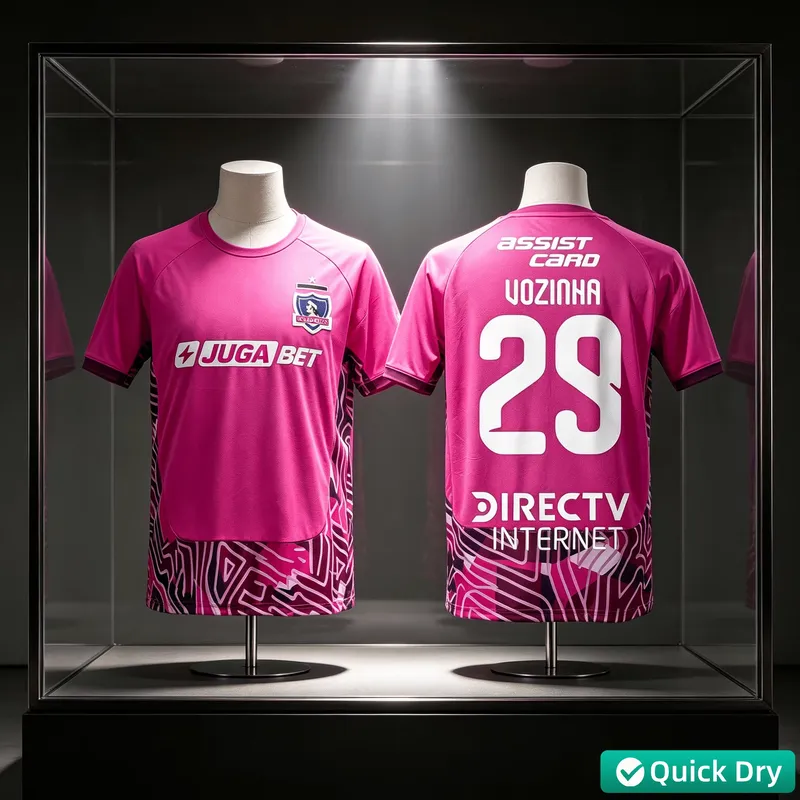 2026 2027 Colo Colo Vozinha 29 Maillot Homme Été Impression 3D T-shirt de Football Respirant Séchage Rapide Vêtement de Sport