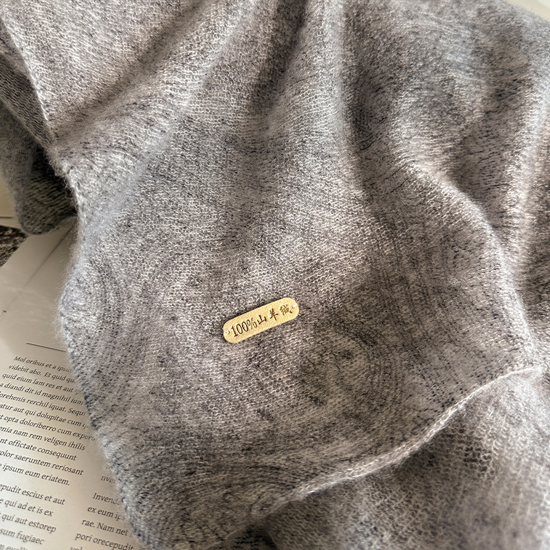 Cachemire italien vieux argent classique imprimé écharpe en cachemire automne et hiver tricoté châle vêtements d'extérieur pour femmes