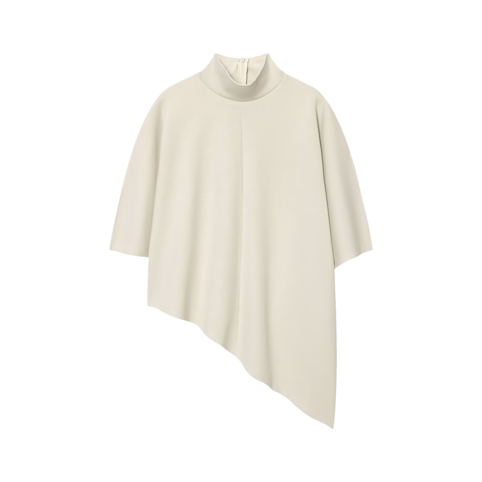Ensemble deux pièces asymétrique en tissu double face avec haut et pantalon droit PB&ZA2025 – Nouvelle collection automne – Tenue décontractée confortable