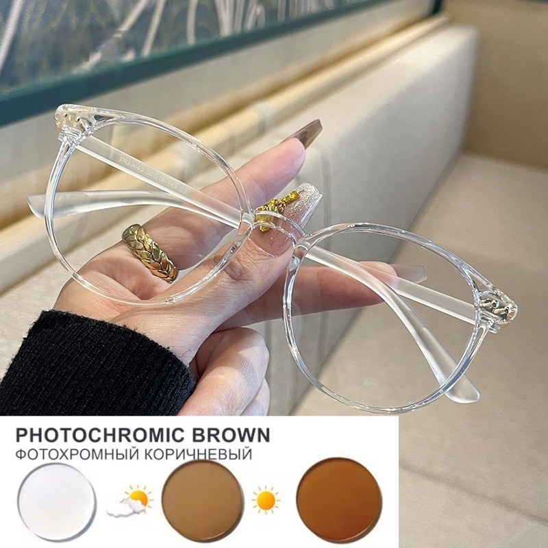 Lunettes Légères Résistantes Noires à la Mode pour Homme et Femme, Monture Unie, avec Option, 0 ~-6.0
