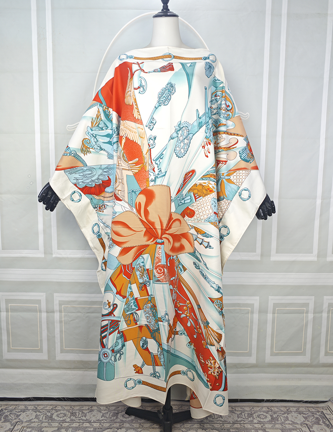 Robes africaines pour femmes, mode d'été, imprimé Animal, sergé, soie, Kaftan, surdimensionné, Boho, Sexy, Boubou de plage