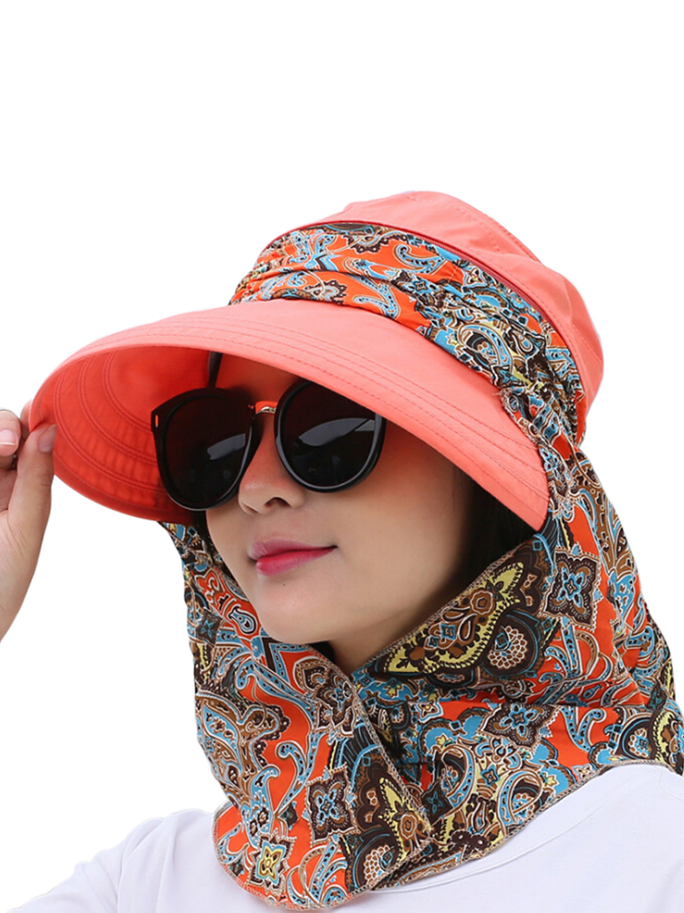Chapeau de soleil pour femmes, couvre-chef de plage, à large bord, pliable, Anti-UV, à motif Floral