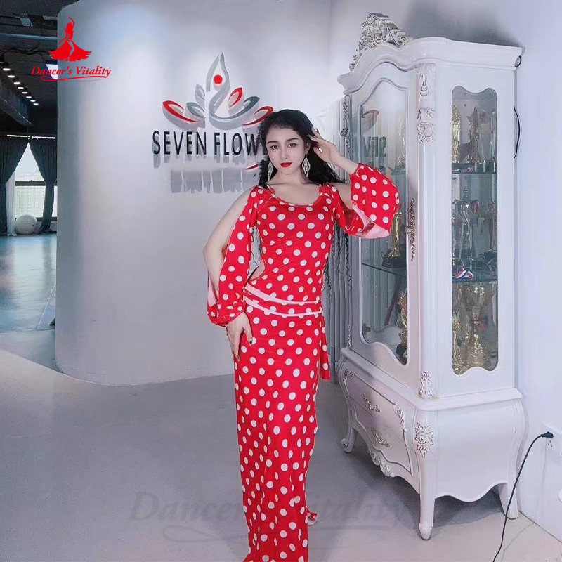 Costume professionnel de danse du ventre, Robe personnalisée pour femmes et enfants, vêtements Shaabi Baladi, manches longues, Robe Saidi pour filles