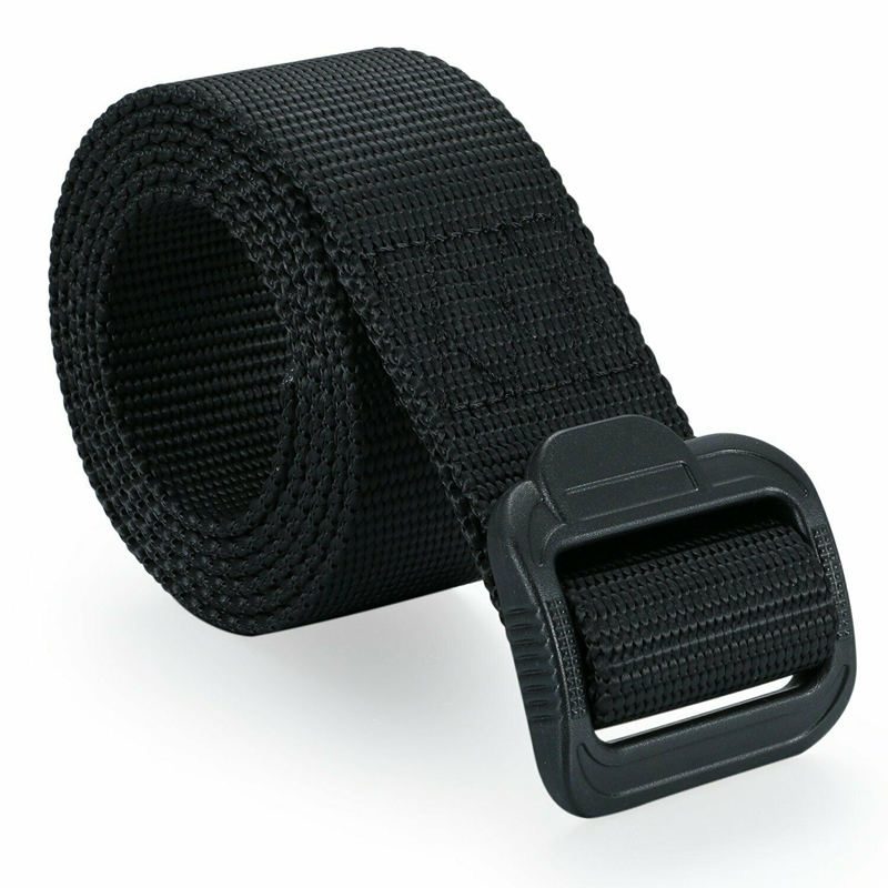 Ceintures pour homme, ceinture tactique, ceinture de sécurité avec boucle en plastique, ceintures en toile tendance, ceinture de sécurité pour homme