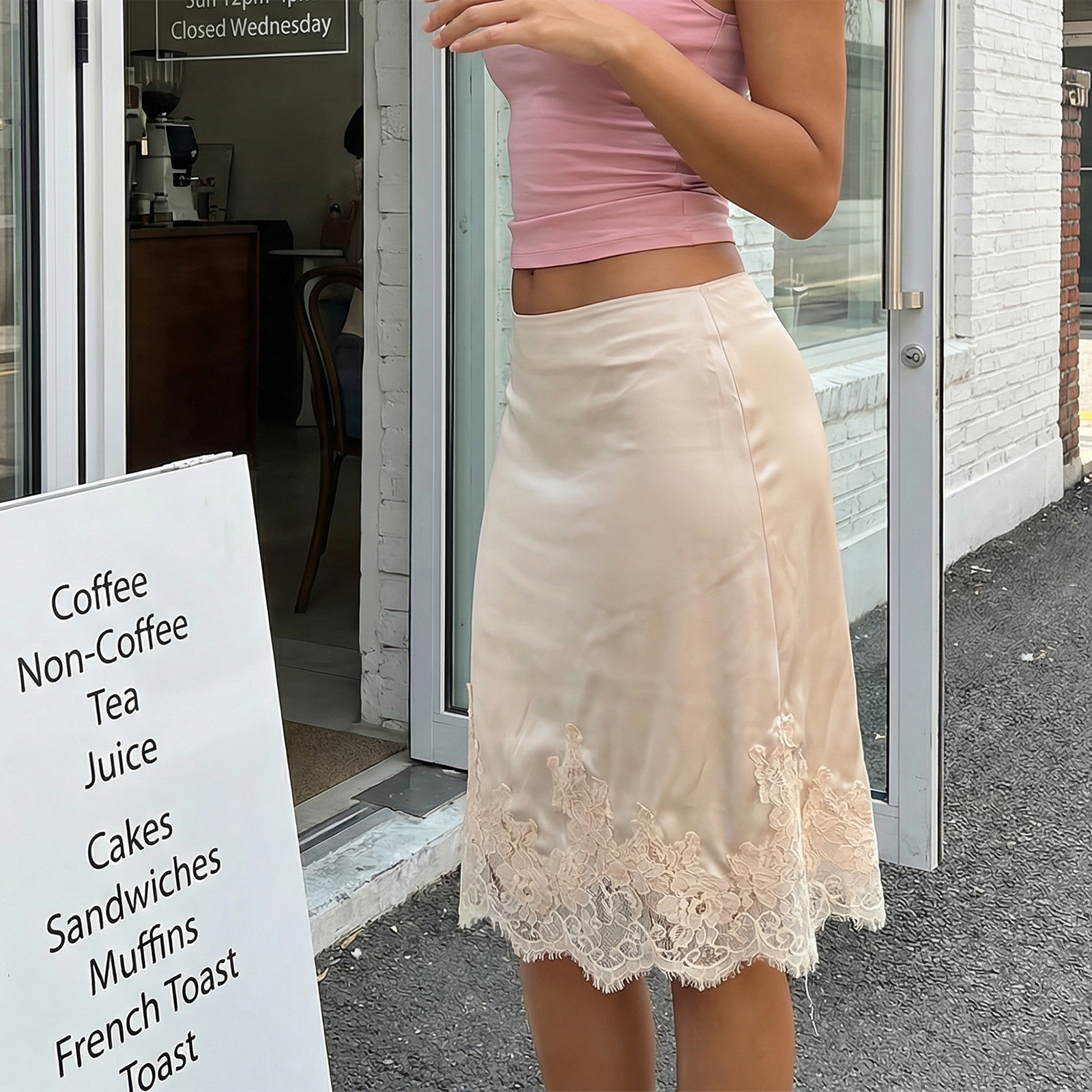 Jupes mini estivales pour femmes, style vintage, en satin et dentelle florale, élégantes, taille basse, patchwork, pour les vacances, la plage, les soirées, streetwear