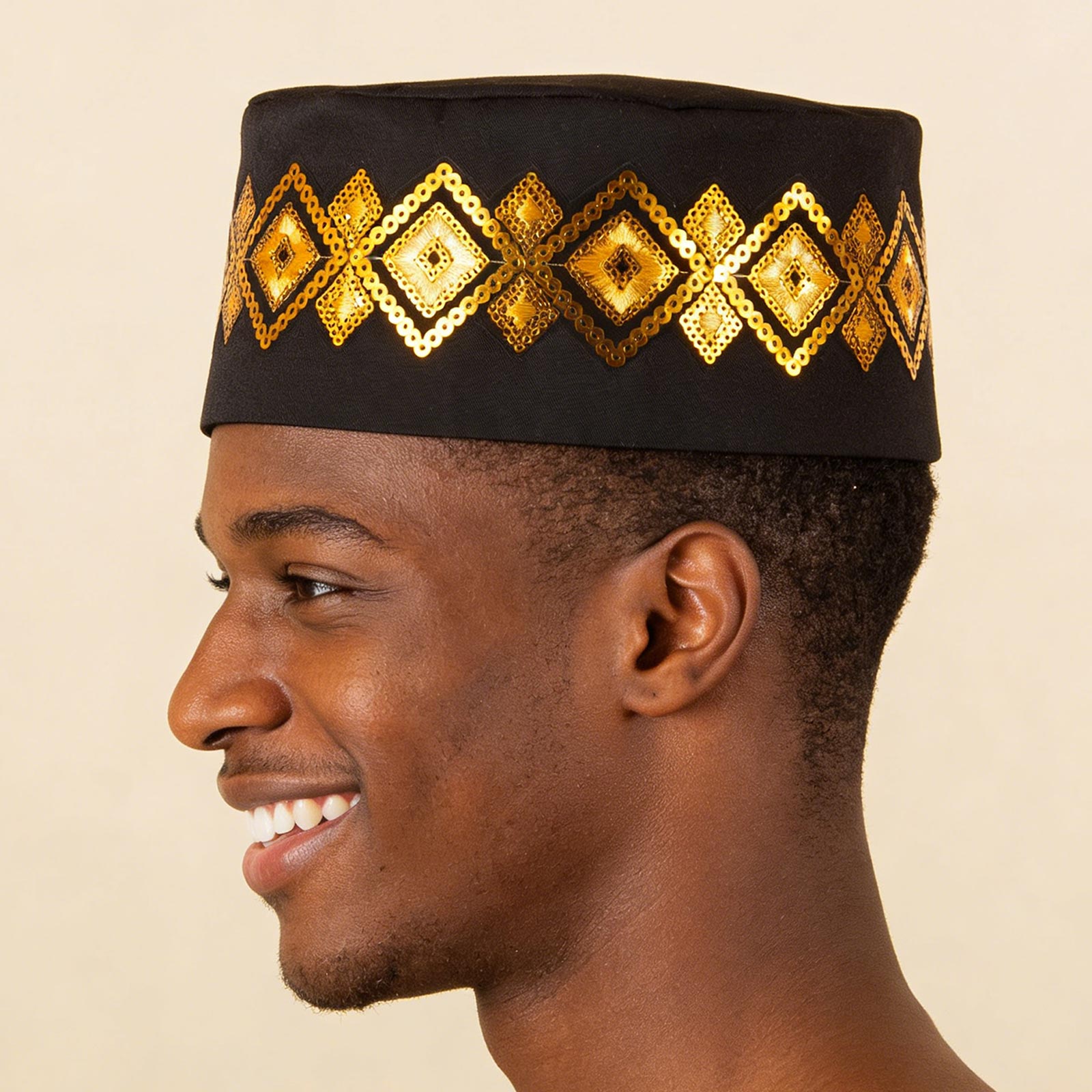 Hommes Handwear Appliques casquettes musulmanes africaines Musulman Ramadan arabie Moslim Tulband Wrap casquette de prière musulmane 2446033