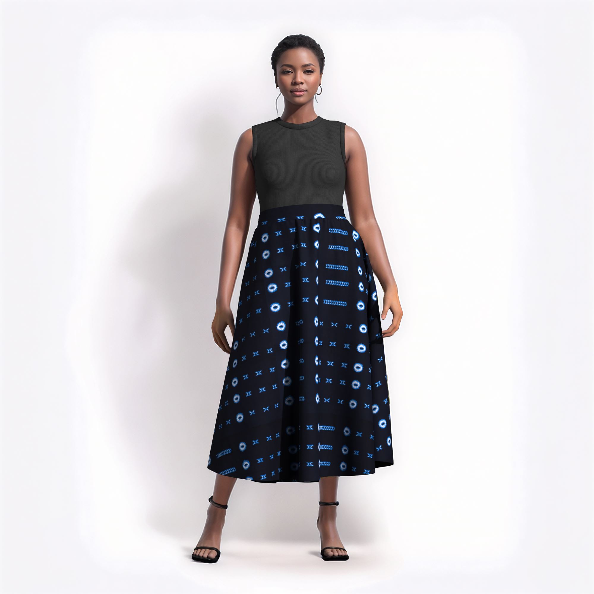 Femme longue Maxi jupe pour femmes africain Dashiki imprimé taille haute jupe dames casual traditionnel Ankara jupe WY820