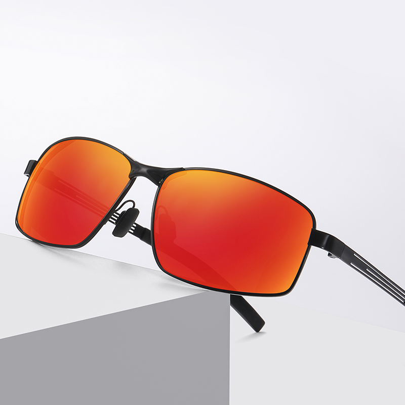 Verres de Vision nocturne lunettes de soleil carrées pour myopie avec dioptries lunettes de soleil de Prescription Anti-éblouissement pour l'extérieur-0.5 -0.75 à-6.0