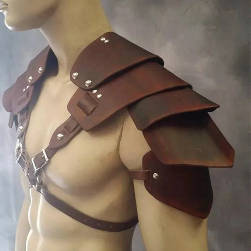Cosplay médiéval guerrier Viking épaule Costume armure gladiateur samouraï chevalier pauldrons gothique Steampunk Halloween habiller $ #