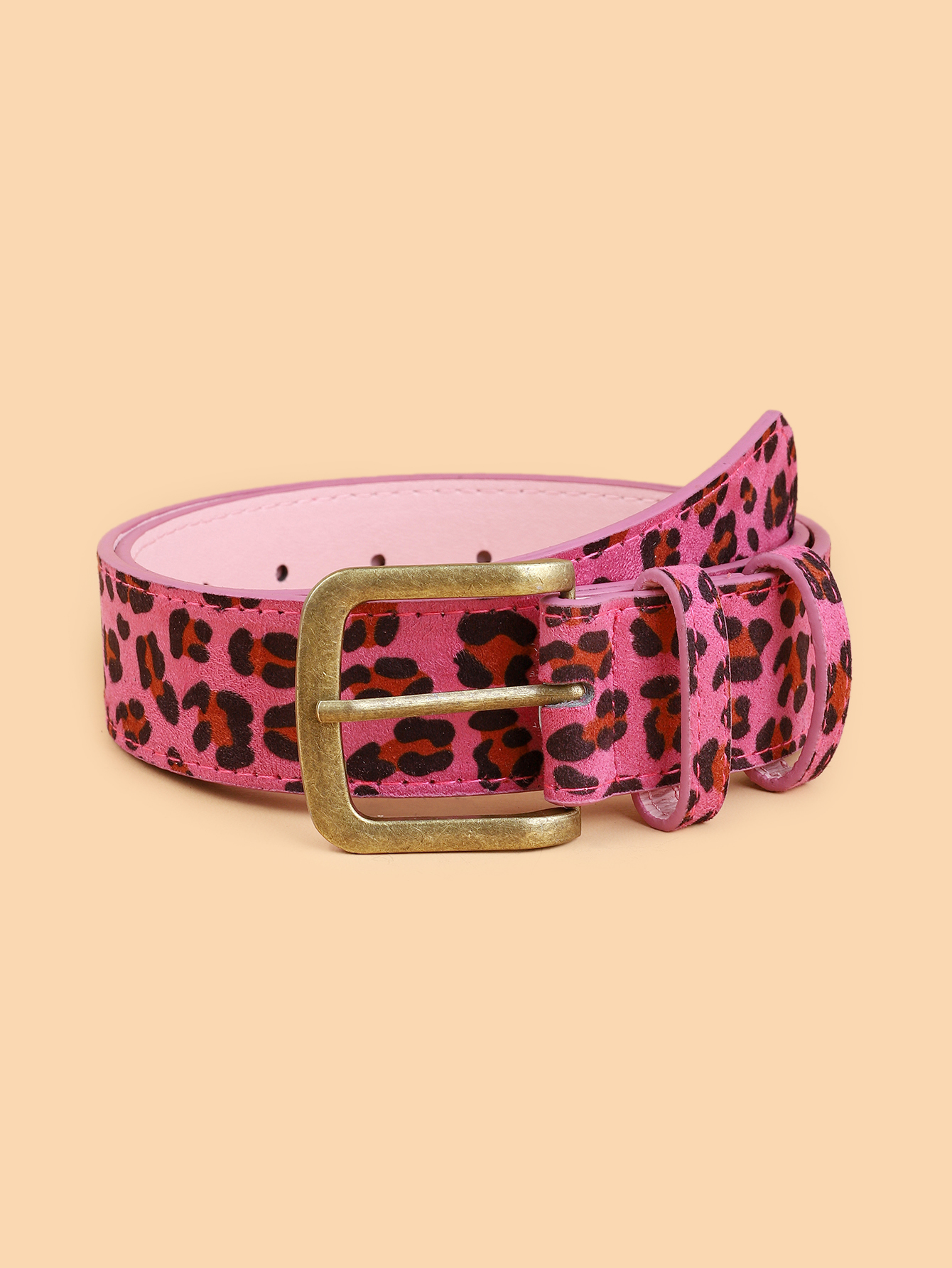Ceinture en cuir PU de style Boho pour femmes, imprimé léopard, multi-documents disponibles, robe, coupe couvertes, ceinture personnalisée