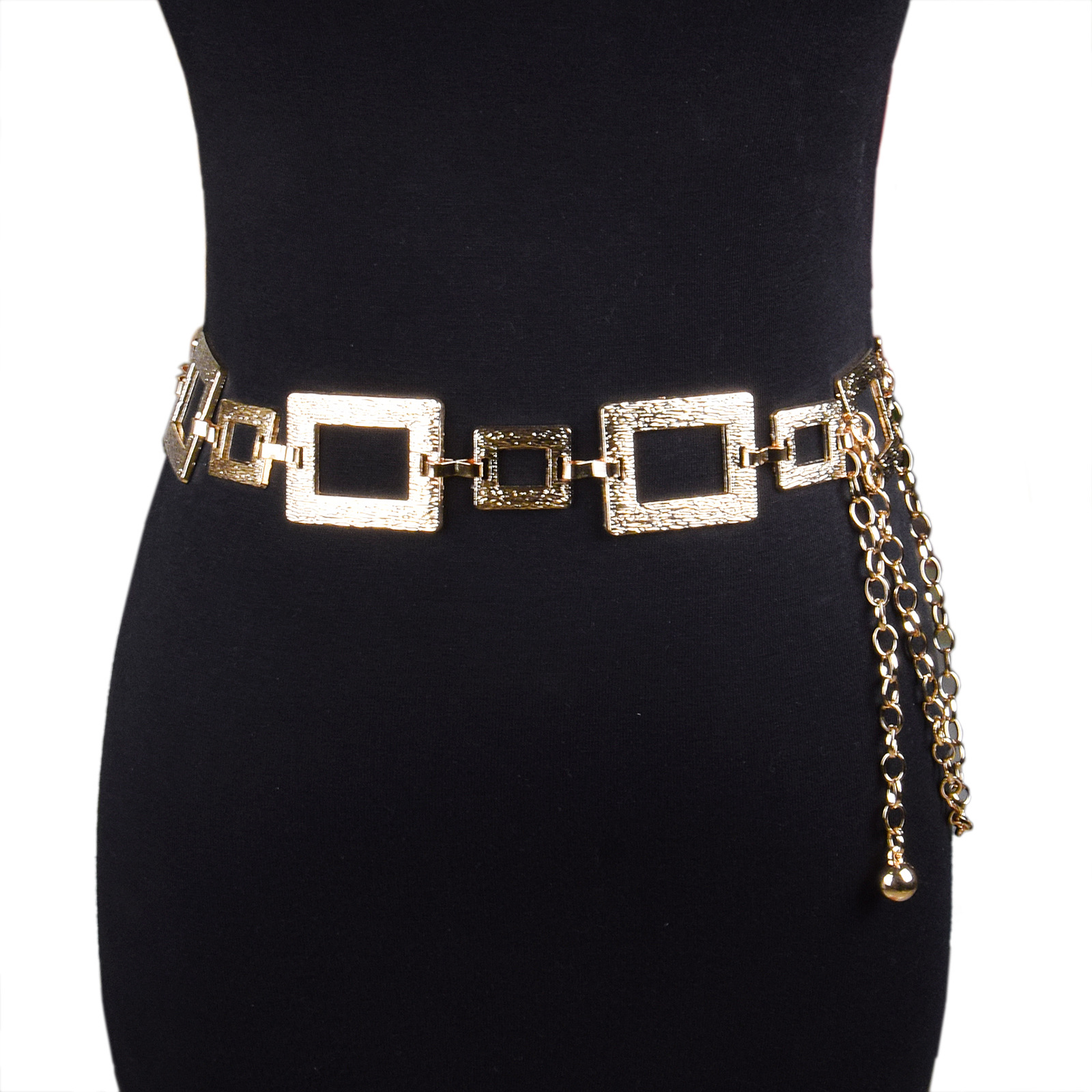 Ceinture pour femmes européennes et américaines, mode décontractée, chaîne métallique géométrique, chaîne de taille, accessoires pour robe