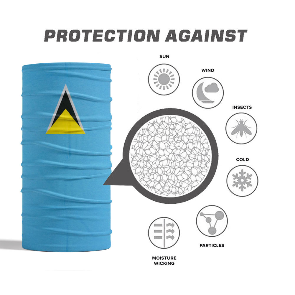 Cache-visage et cou à motif de drapeau des caraïbes, Bandana de protection solaire pour Sports de plein air, écharpe de cyclisme pour barbados/Bahamas/Grenada Nationals