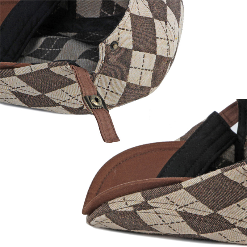 Béret rétro à carreaux pour hommes et femmes, casquette à chevrons, casquette à visière plate, vêtements quotidiens, pare-soleil, chapeau de conduite pour taxis, printemps automne