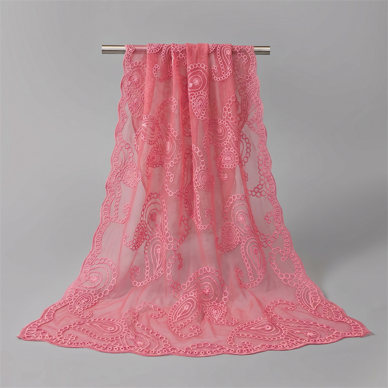 Nouveau châle en dentelle brodée, voile floral pour femme, écharpe de fête, poncho de mariage, étoles, bandeaux et foulards pour femmes