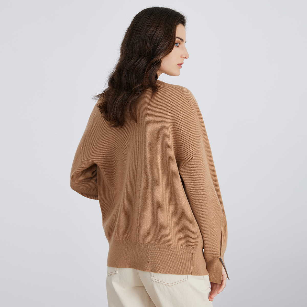 BC735 En stock, pull 100% laine, vêtements de luxe pour femmes, cardigan tricoté d'hiver, vêtements décontractés
