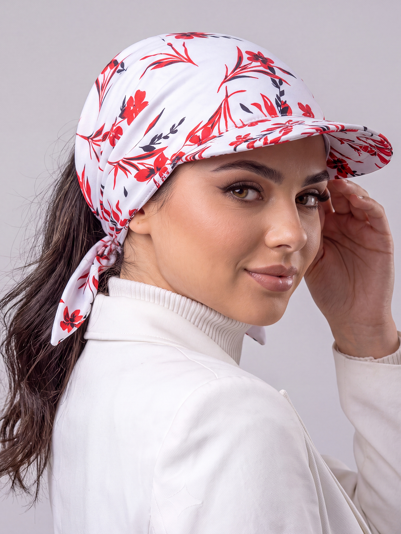 Hijab turban à imprimé léopard, foulard pré-noué doux et élastique, couvre-tête pour femmes musulmanes avec nœud arrière