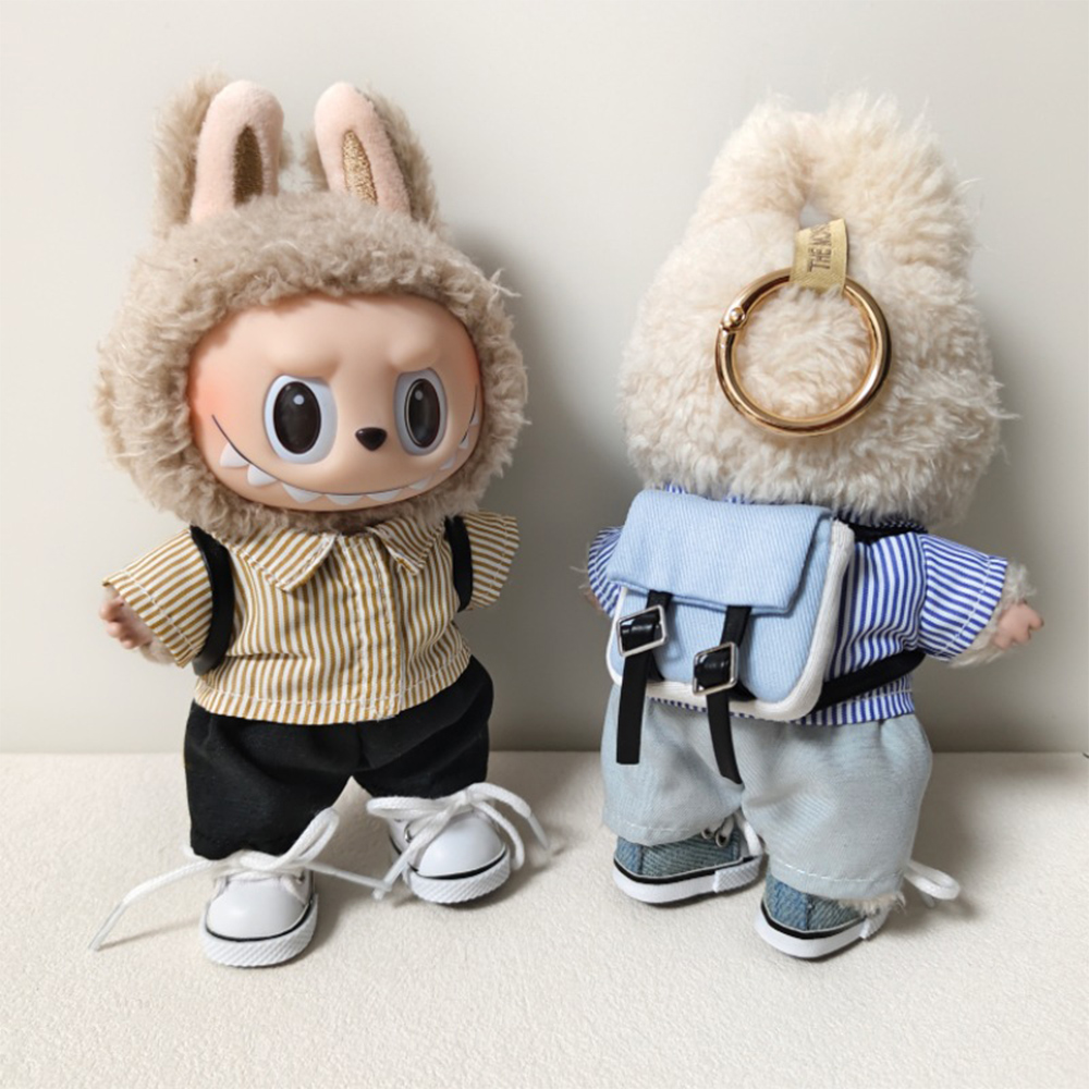 Sac à dos de poupée Labubu 15-17cm, petit sac à dos en peluche, accessoires pour vêtements