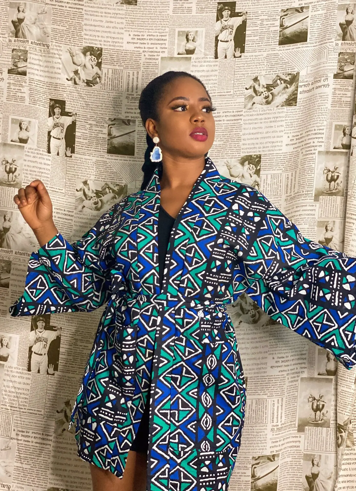 Robe africaine pour femmes, cardigan kimono à la mode, manteau traditionnel imprimé floral, jupe africaine de fête éducative