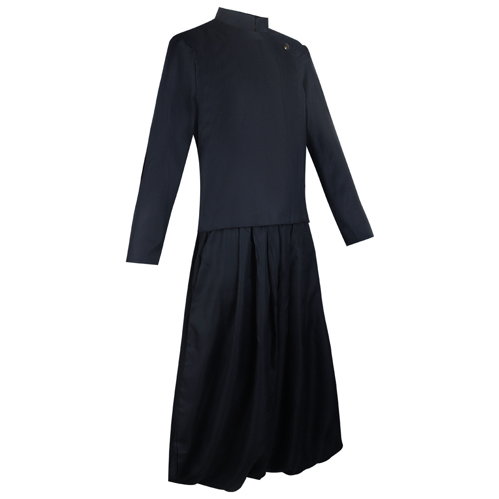 Costume de cosplay Anime Geto Suguru, veste bleu foncé, pantalon, uniforme, robe, tenue scolaire, ensemble complet pour hommes, fête d'Halloween