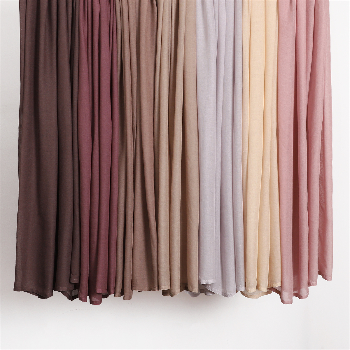 Mode musulman Hijab pour les femmes coton rayonne Modal Hijab écharpe couleur unie foulard enveloppes bandeau islamique Turban voiles 185*75CM