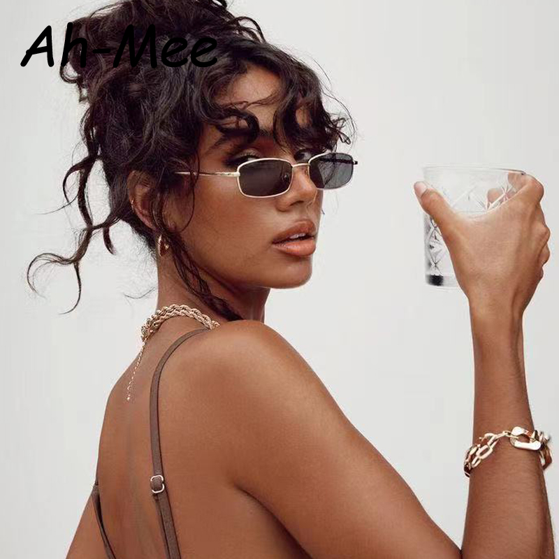 2024 Lunettes De soleil sans monture en métal Vintage cadre carré femmes lunettes De soleil marque De luxe Design lunettes De soleil femmes miroir Gafas De Sol