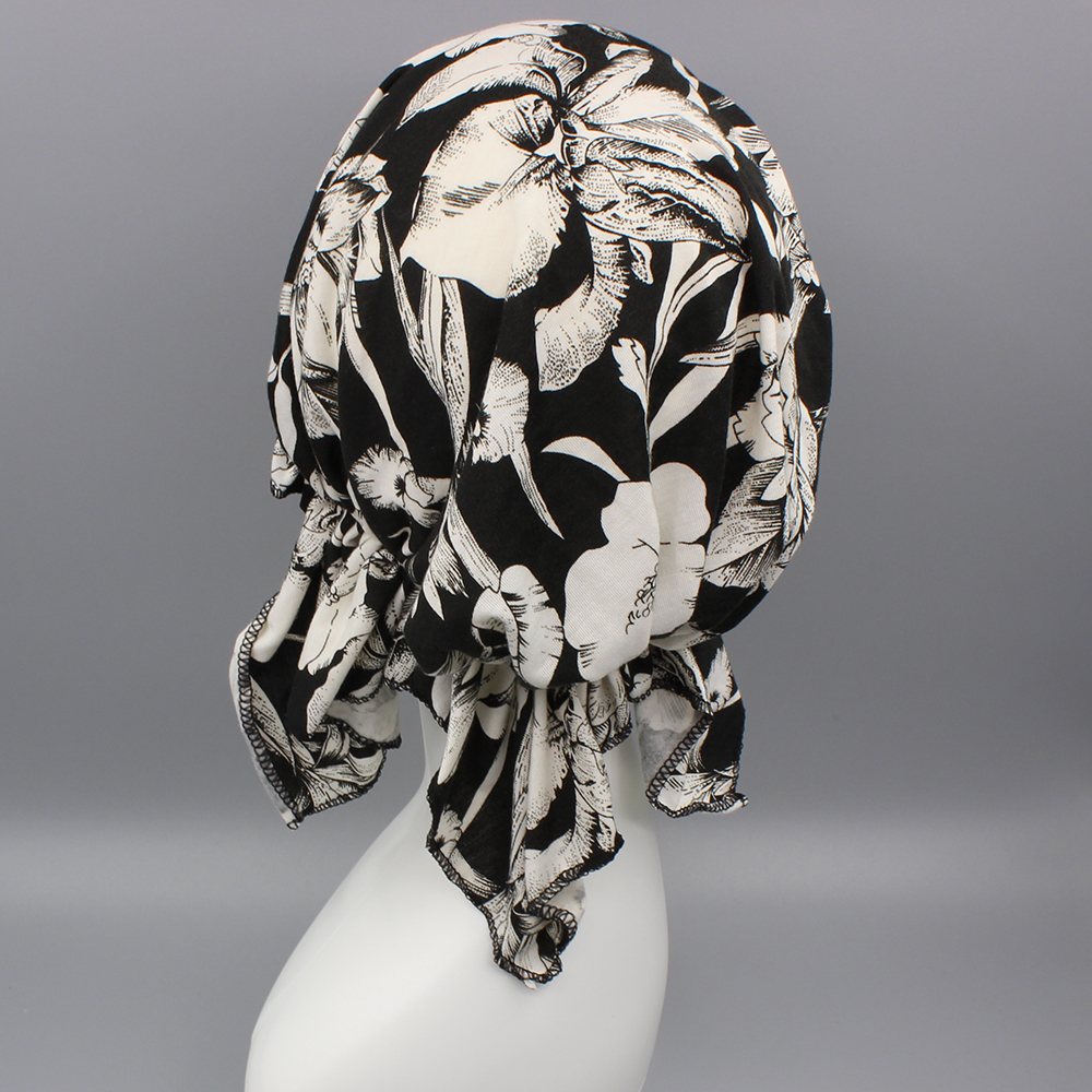 Turban de chimio pour femmes, bonnet pour filles, Skullies, design classique, tête ronde, perte de cheveux, casquette, vêtements de sauna, femme rurale, HAT234